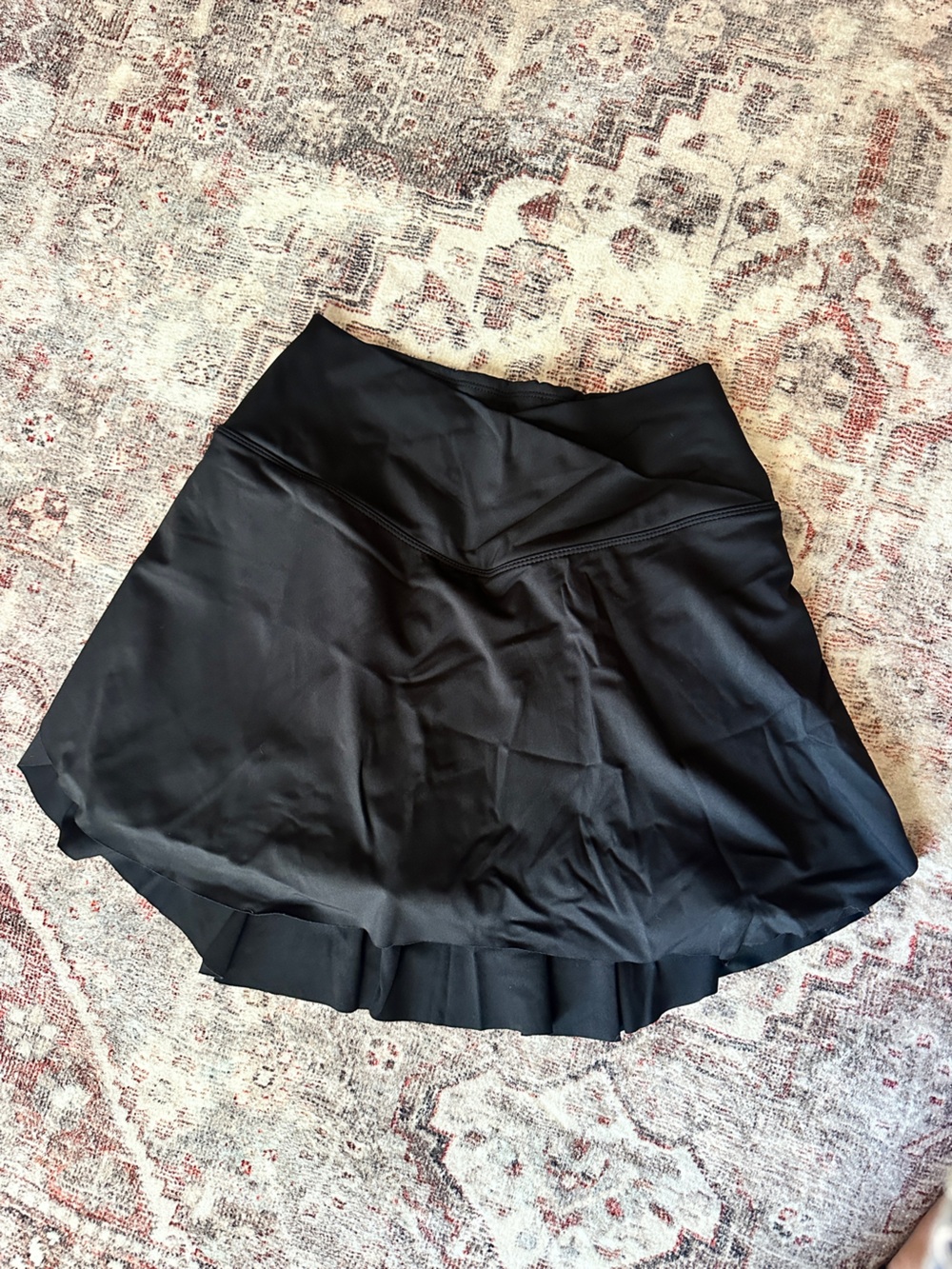 HALARA Black Athletic Skirt with Built-In Shorts